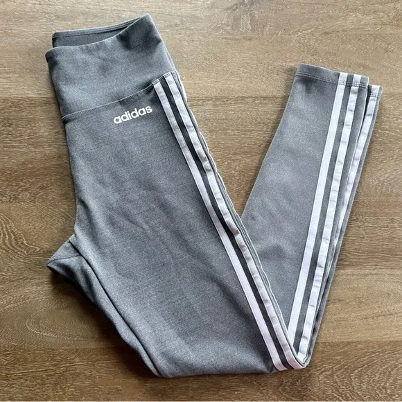 ✝️ adidas | LIKE NEW • Grey 3-Stripes Tights - Picture 2 of 13
